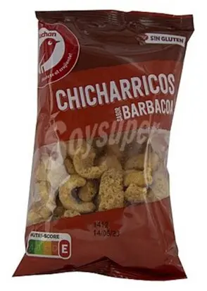 Nombre del producto: Chicharricos (sabor barbacoa) 100g
Nombre de marca: Auchan
Aspecto del producto y tipo de envase:  bolsas de 100 g
Número de lote: 2901