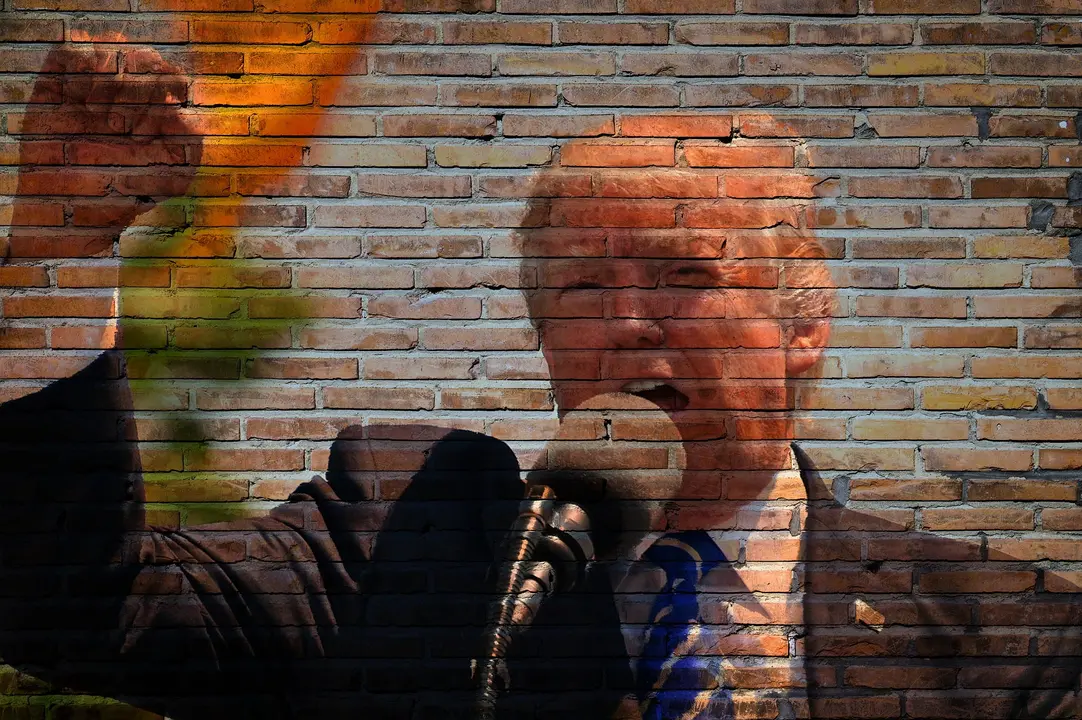 Un dibujo de Donald Trump