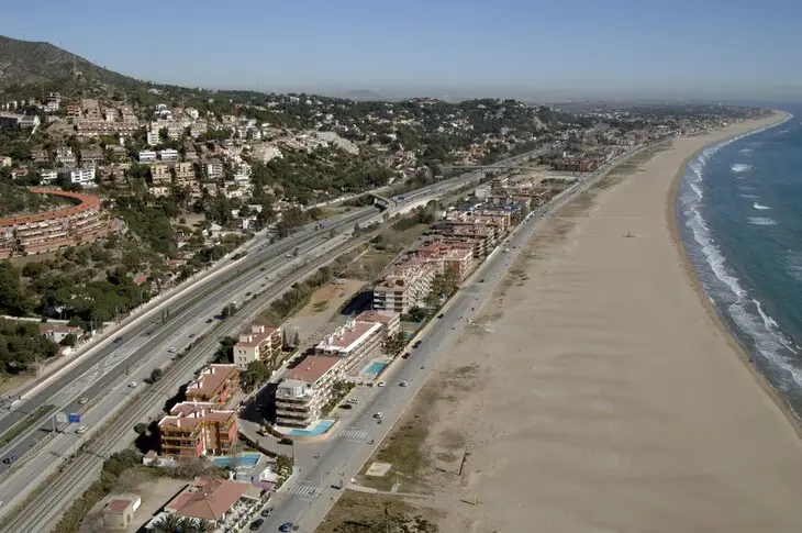 Imagen de una playa de Sitges. Fuente Ayuntamiento Sitges