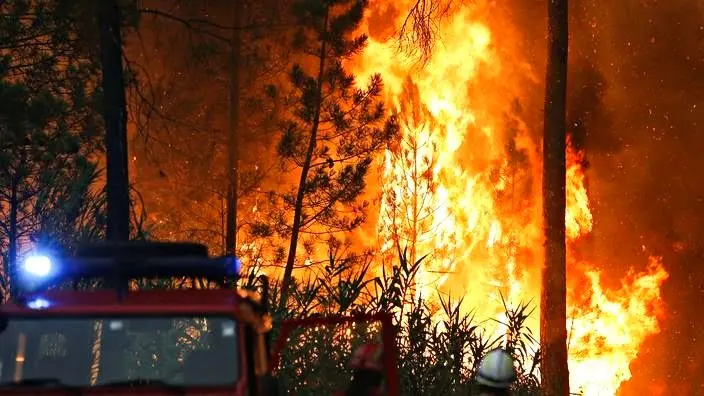 imagen de uno de los incendios en Portugal. Fuente Nova Portugal