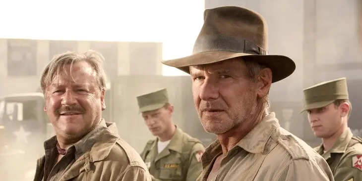 Imagen del rodaje de la última película de Indiana Jones