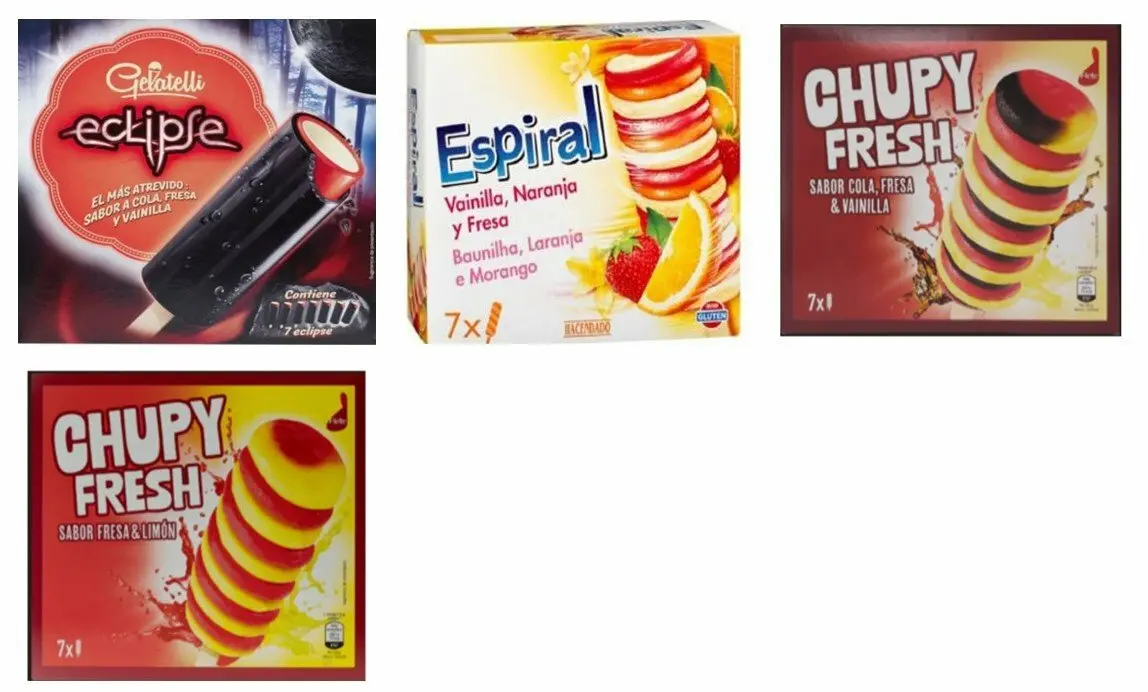 Productos afectados (Imagen: Agencia Española de Seguridad Alimentaria y Nutrición- AESAN)