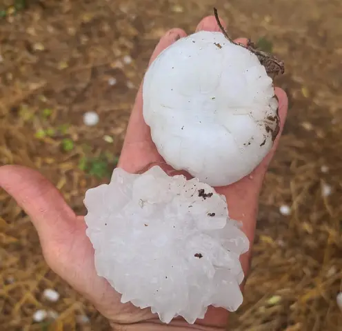 Granizo (Imagen: redes soales)