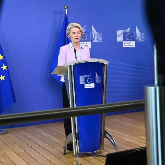 La presidenta de la Comisión Europea, Ursula Von der Leyen