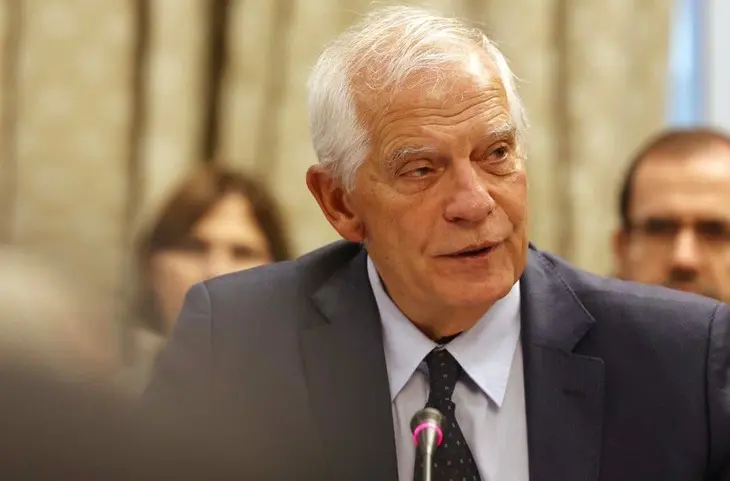 Josep Borrell durante una comparecencia en Bruselas