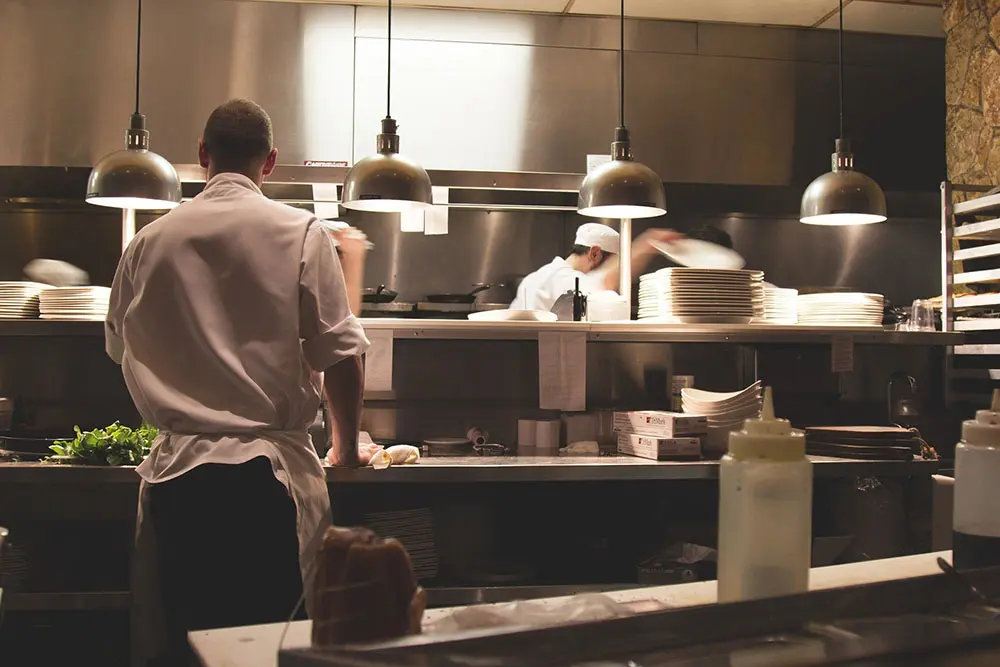 Trabajadores de un restaurante