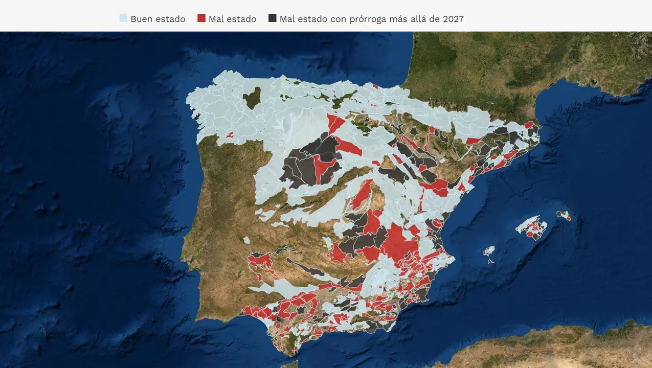 Acuíferos en mal estado