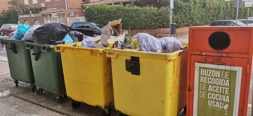 Contenedores de basura en Arganda del Rey