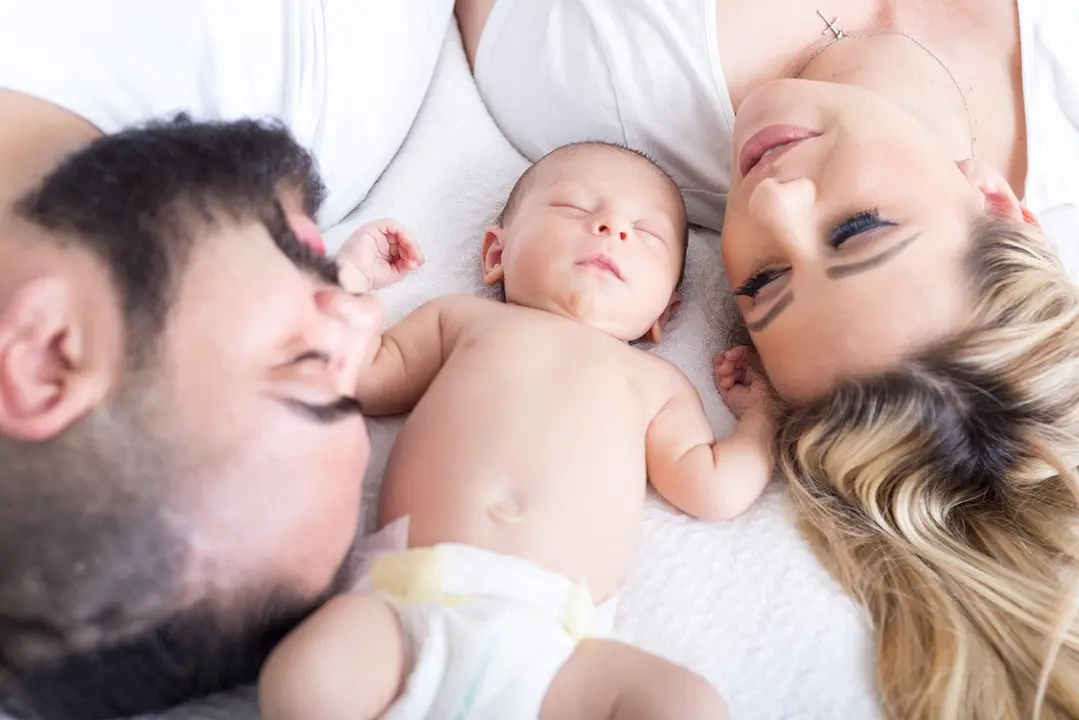 Una familia de tres miembros