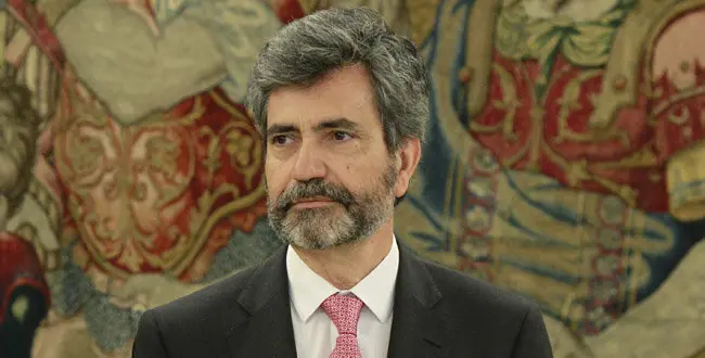 CARLOS LESMES SERRANO PRESIDENTE DEL TRIBUNAL SUPREMO DURANTE UNA AUDIENCIA EN EL PALACIO DE LA ZARZUELA EN MADRID 23/06/2014 MADRID