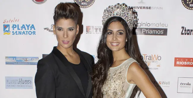 LA MODELO Y EX MISS PATRICIA YURENA LA DJ VANESSA KLEIN DURANTE LA GALA MISS UNIVERSE SPAIN 2014 EN MADRID
28/10/2014