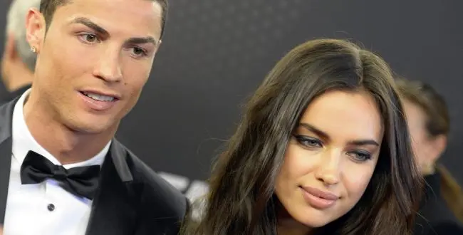 Cristiano Ronaldo and his partner Irina Shayk at the FIFA Ballon d'Or 2013 gala at the Kongresshalle in Zurich, Switzerland, on January 13, 2014.