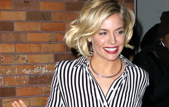 Actress Sienna Miller in New York, January 15, 2015