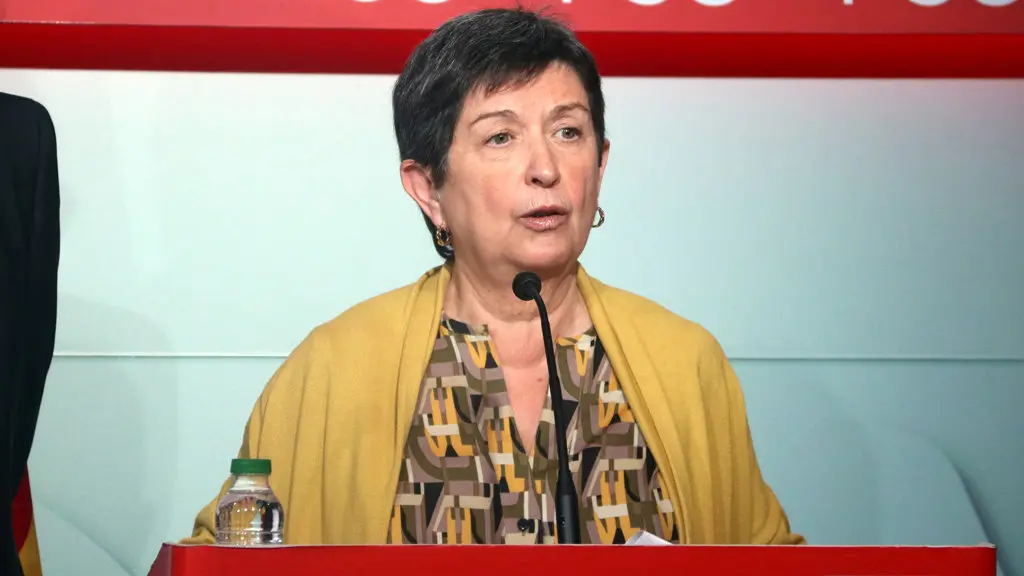 Pla mig de la representant del PSC a la gestora del PSOE, Teresa Cunillera, el 30 de gener del 2017. (horitzontal)