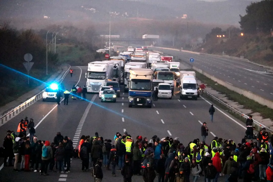 L'AP-7, tallada a Girona el 21 de desembre del 2018 (horitzontal)
