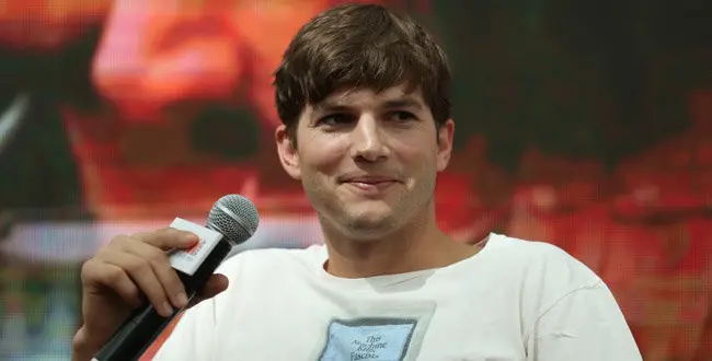 Actor Ashton Kutcher during promotion film " Jobs " in Beijing, China, 25 August 2013.