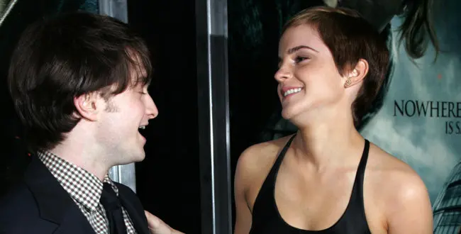 Actors Daniel Radcliffe and Emma Watson attends the premiere of 'Harry Potter and the Deathly Hallows Part 1' at Alice Tully Hall on Monday, Nov. 15, 2010 in New York.