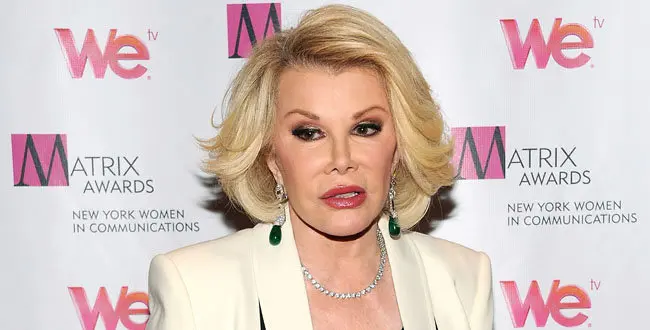 Actress Joan Rivers attends the 2013 Matrix New York Women in Communications Awards  in New York.