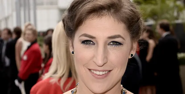 Actress Mayim Bialik at the 66th Primetime Emmy Awards at the Nokia Theatre L.A. Live on Monday, Aug. 25, 2014, in Los Angeles