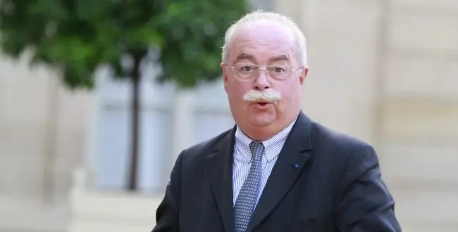 French energy giant Total CEO, Christophe de Margerie arrives for an official diner at the Elysee Palace in Paris. Monday, Sept. 1, 2014.