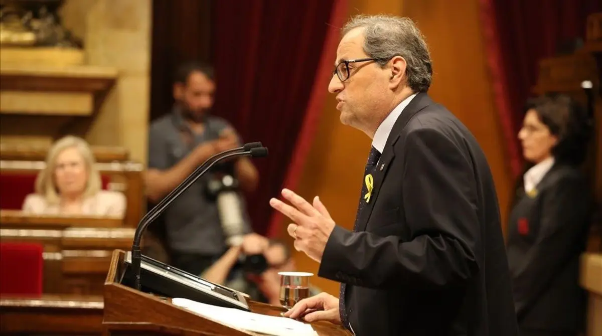BARCELONA 12 05 2018 Politica 12 00 - Barcelona - Pleno de investidura del candidato a President de la Generalitat Quim Torra FOTO de RICARD CUGAT