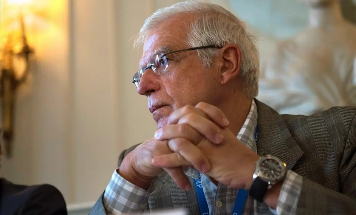 GRAF926 SANTANDER 27 08 2018 - El ministro de Asunto Exteriores Union Europea y Cooperacion Josep Borrell durante la inauguracion del seminario Quo vadis Europa Hacia una nueva primavera europea incluido en la programacion de la Universidad Internacional Menendez Pelayo UIMP esta manana en Santander EFE Pedro Puente Hoyos
