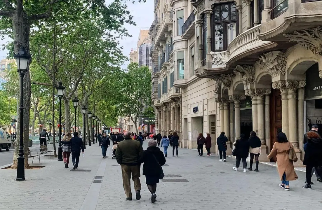 Imagen del Paseo de Gracia de Barcelona. Fuente CityofBarcelona