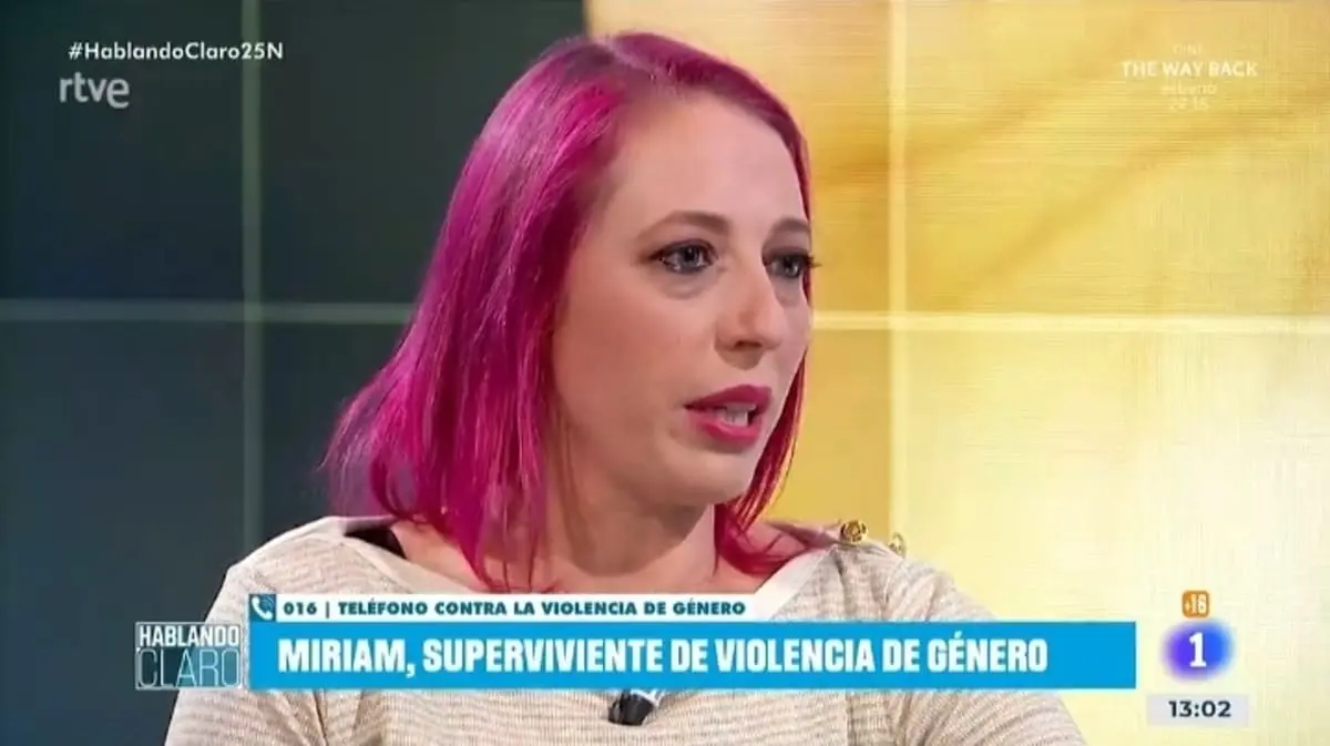 Míriam Cabrera, durante un momento de la entrevista