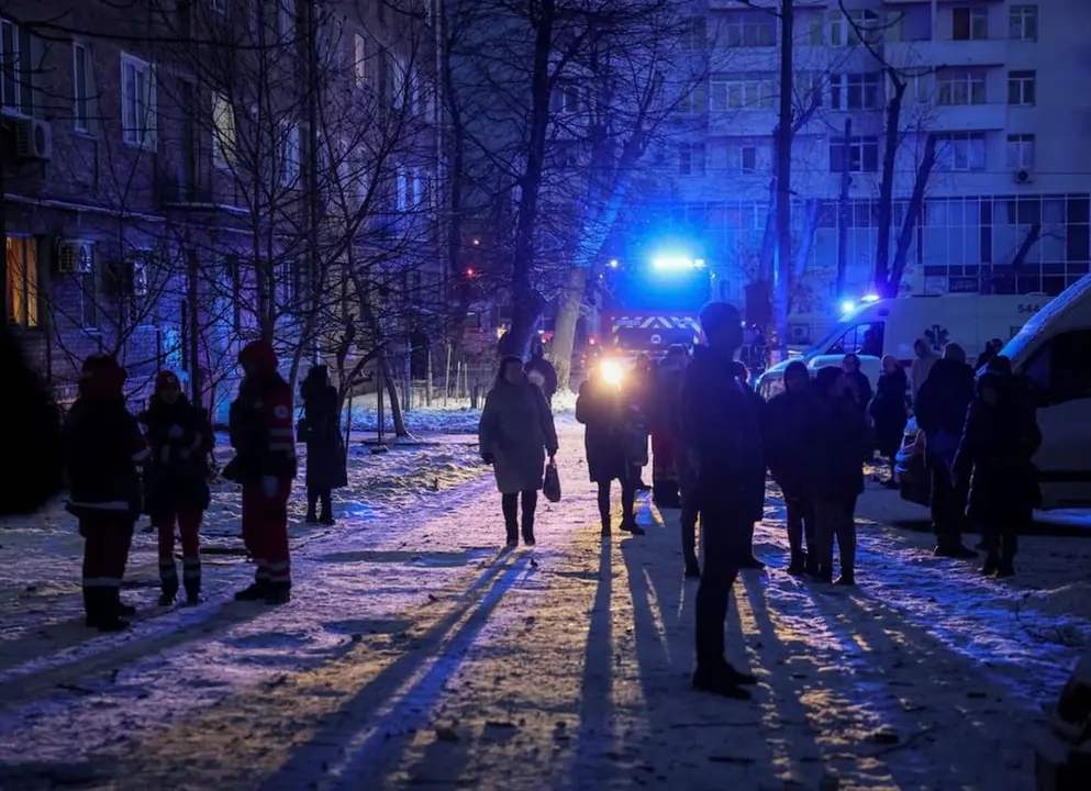 Imagen de Kiev tras el ataque ruso con drones
Fuente Reuters