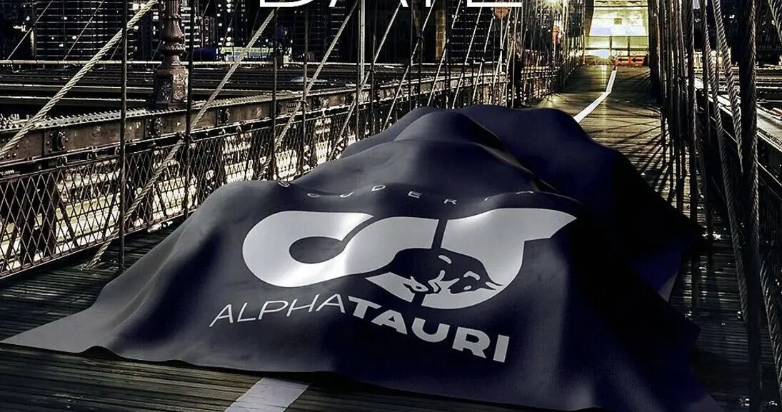 Cartel de presentación del nuevo monoplaza de AlphaTauri | Fuente: AlphaTauri