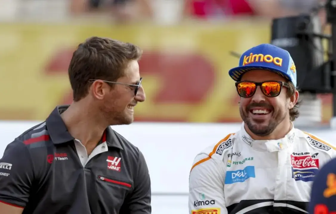 Romain Grosjean y Fernando Alonso | Fuente: Getty Images