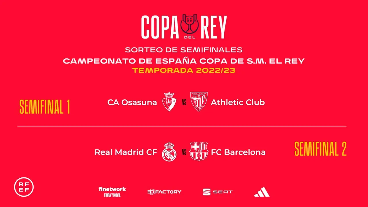 Semifinales de la Copa del Rey 2023 | Fuente: RFEF