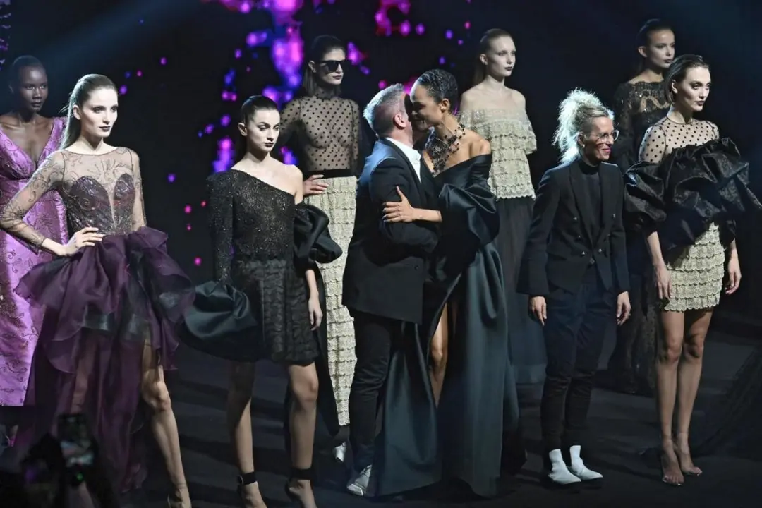 Un momento del desfile de Hannibal Laguna en la última edición de la Mercedes-Benz Madrid Fashion Week / MBMFW