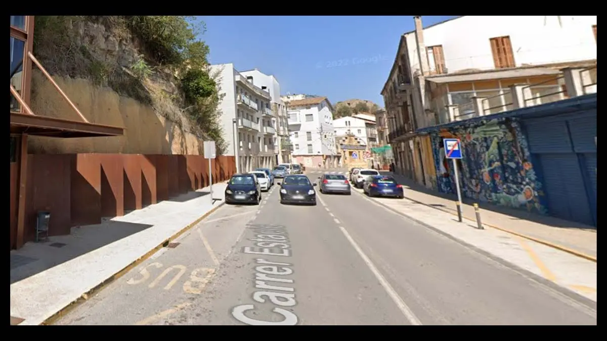 Calle Estación en Sallent, donde han ocurrido los hechos/ GOOGLE STREET VIEWS