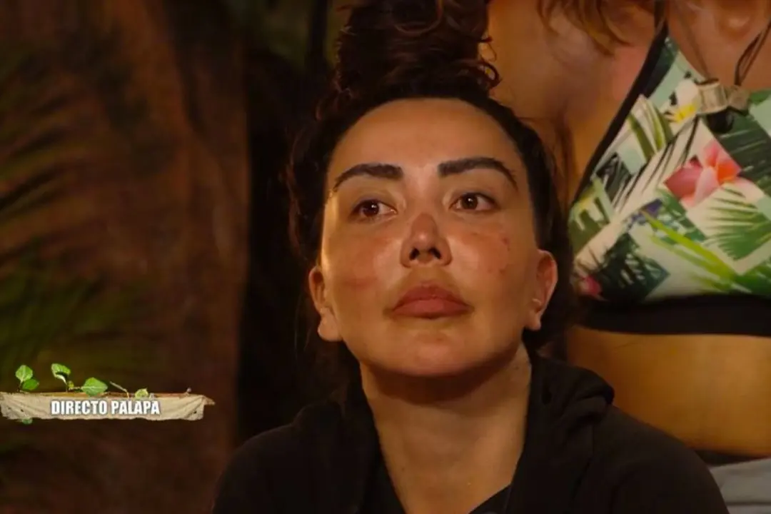 Patricia en Donoso ayer en Honduras, mientras comunicó su decisión en directo / Telecinco