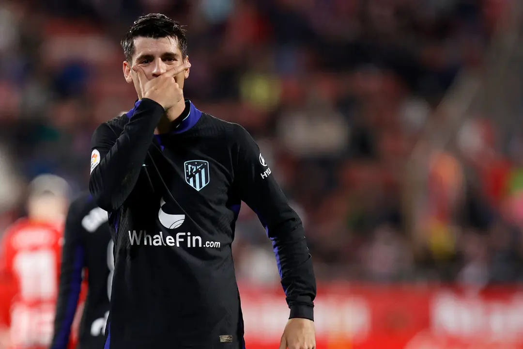 Álvaro Morata tras la victoria del Atlético de Madrid frente al Girona | Fuente: Atlético de Madrid