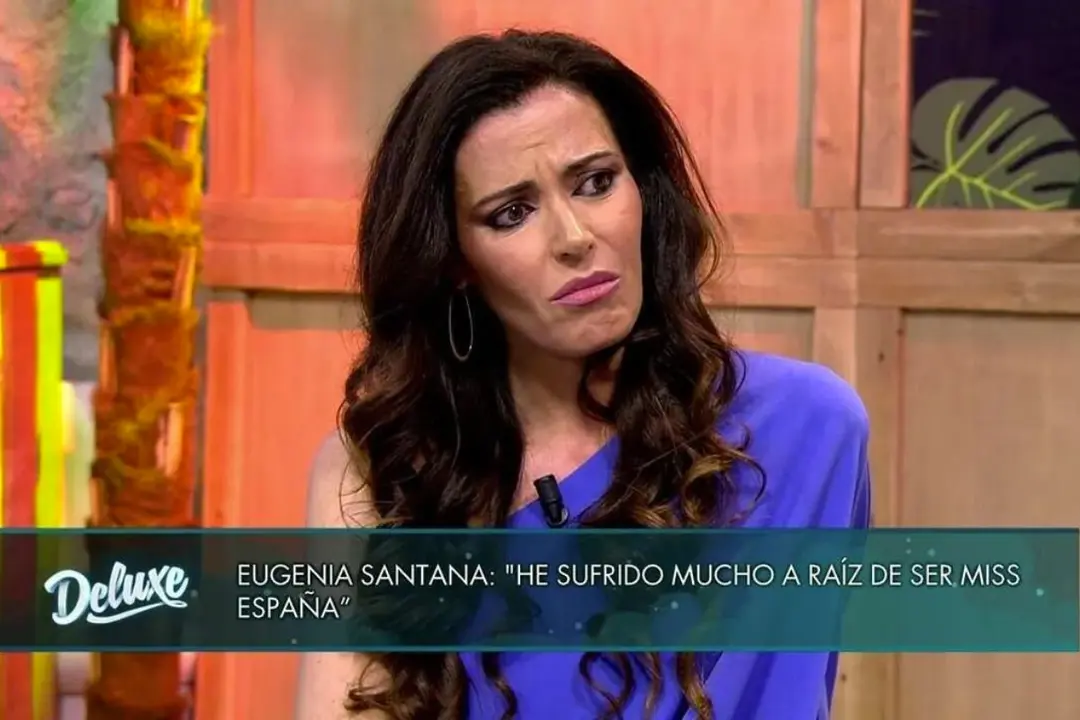Eugenia Santana durante su intervención en Viernes Deluxe - Telecinco