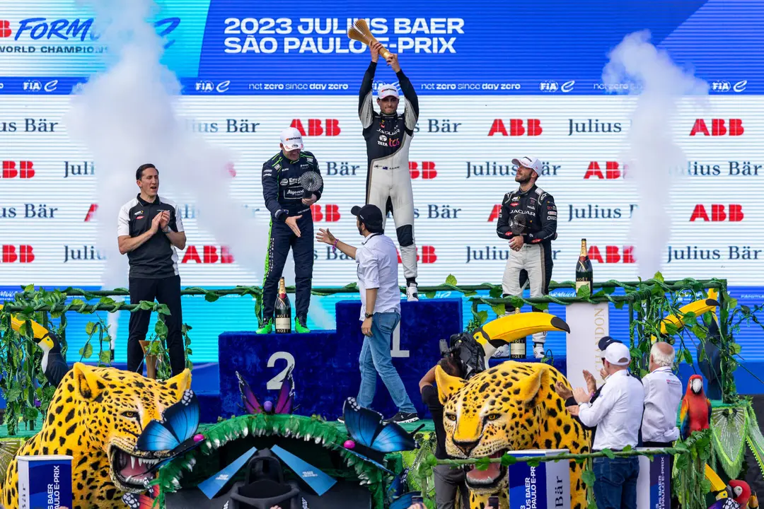 Podio del ePrix de São Paulo | Fuente: Fórmula E