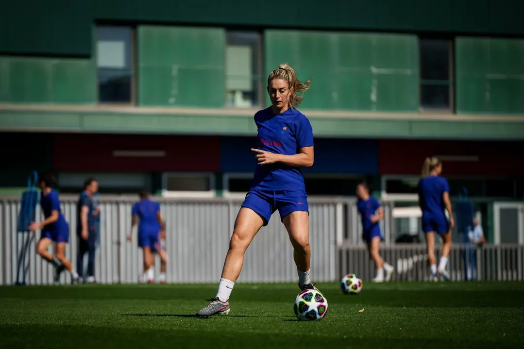 Alexia Putellas vuelve a entrenar con el grupo | Fuente: @FCBfemeni