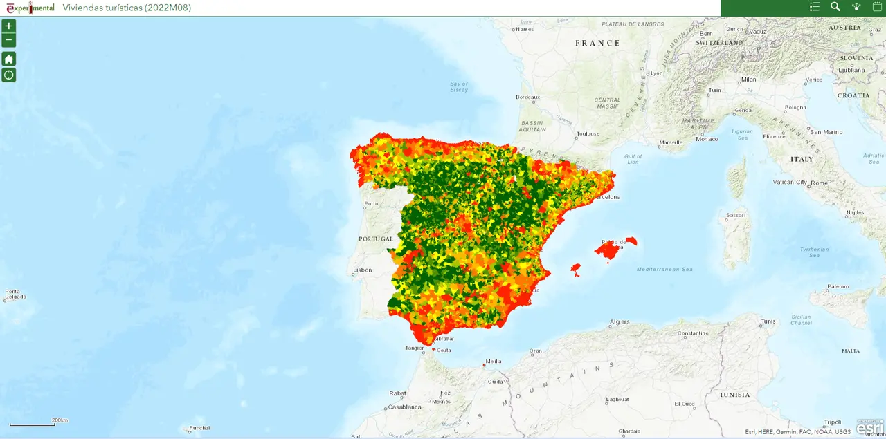 Mapa interactivo / INE