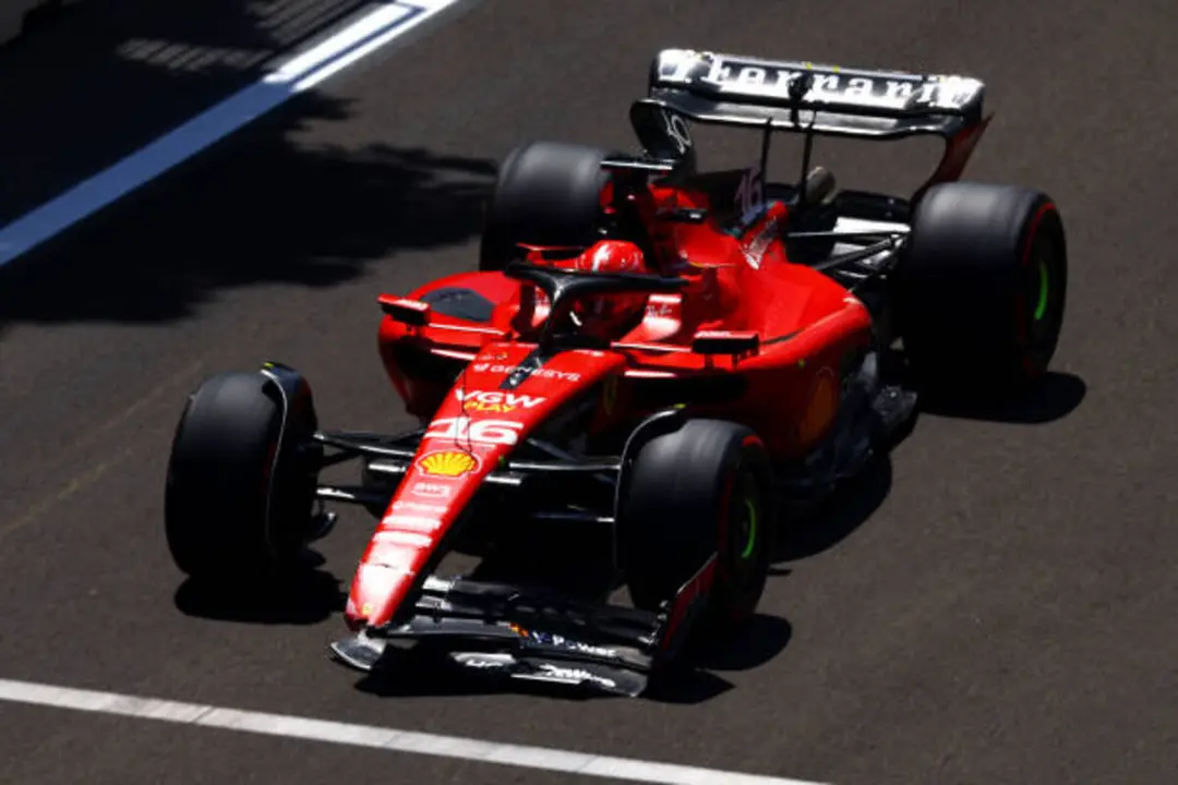 Charles Leclerc en la Sprint Shooutout de Azerbaiyán | Fuente: Getty Images