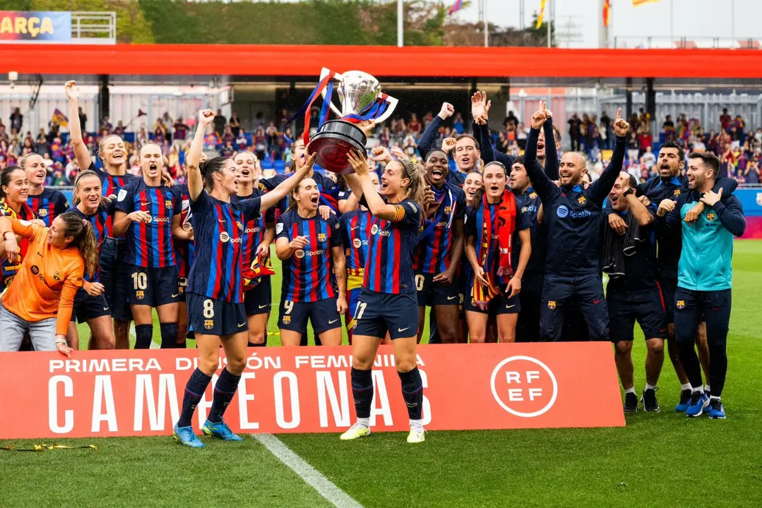 El Barcelona celebra la Liga | Fuente: @FCBfemeni