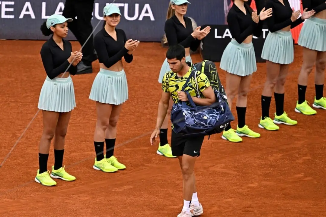 Recogepelotas en el Open de Tenis de Madrid | Fuente: Getty Images