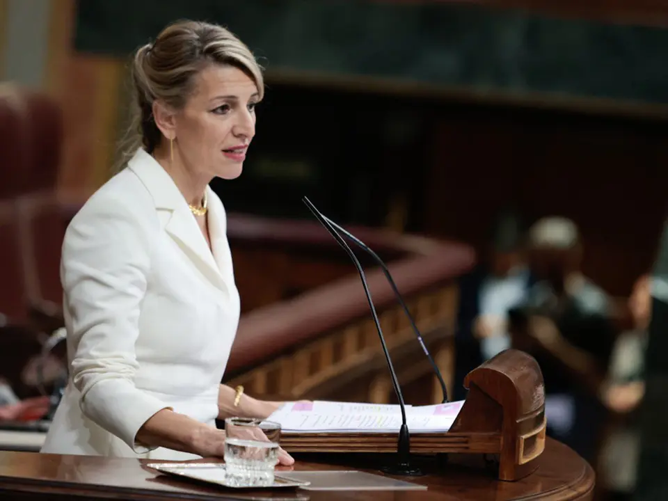 Yolanda Díaz durante una intervención en el Congreso de los Diputados (Archivo) / Imagen Congreso