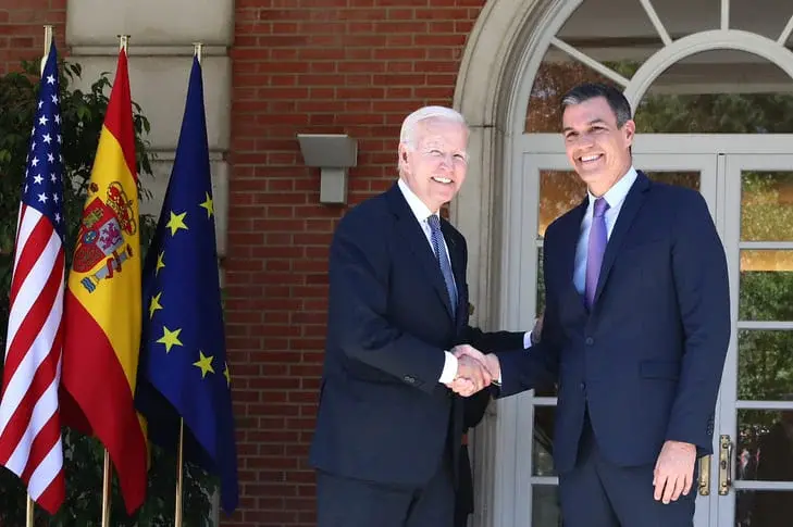Joe Biden y Pedro Sánchez durante la Cumbre de la Otan celebrada en Madrid / La Moncloa