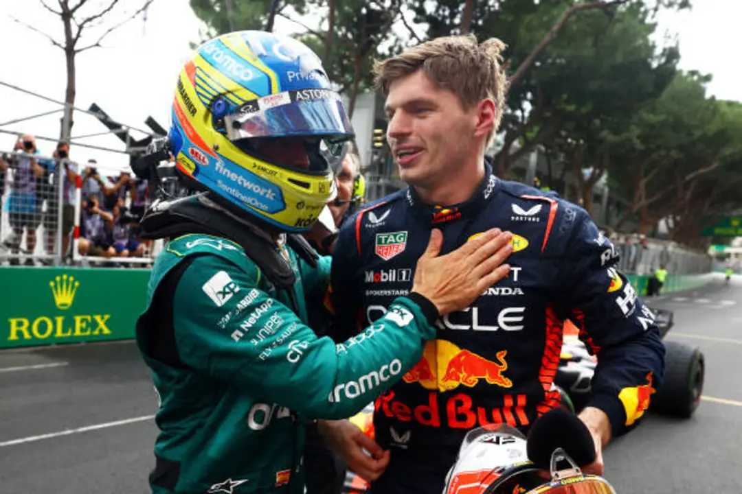 Max Verstappen y Fernando Alonso en el Gran Premio de Mónaco | Fuente: Getty Images