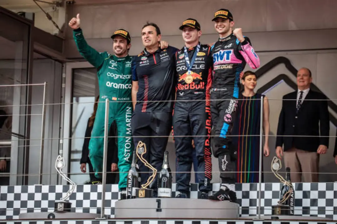 Podio del Gran Premio de Mónaco 2023 | Fuente: Getty Images