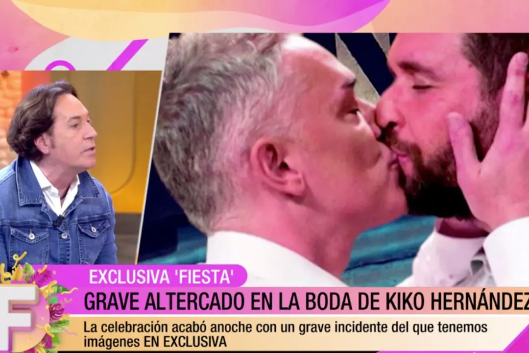 Pipi Estrada detalló en 'Fiesta' los altercados vividos a la salida de la boda de Kiko Hernández - Mediaset