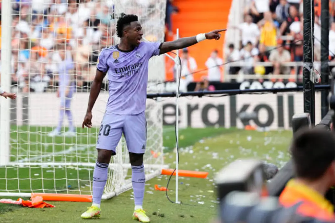 Vinicius en el Valencia-RealMadrid de LaLiga Santander | Fuente: Getty Images