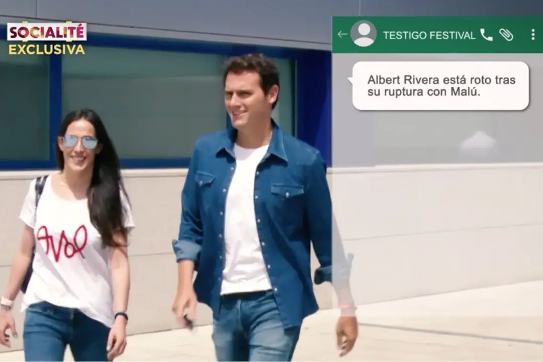 'Socialité' ha avivado con un testigo exclusivo los rumores de ruptura entre Malú y Albert Rivera - Telecinco